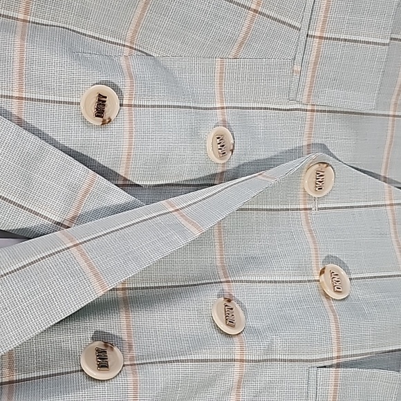 DKNY Double-breasted Windowpane Women Blazer. - Picture 7 of 11